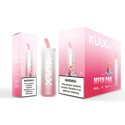 Kulx 8000 vaina disponible recargable de la nicotina de los soplos 0% 2% 3% 5%