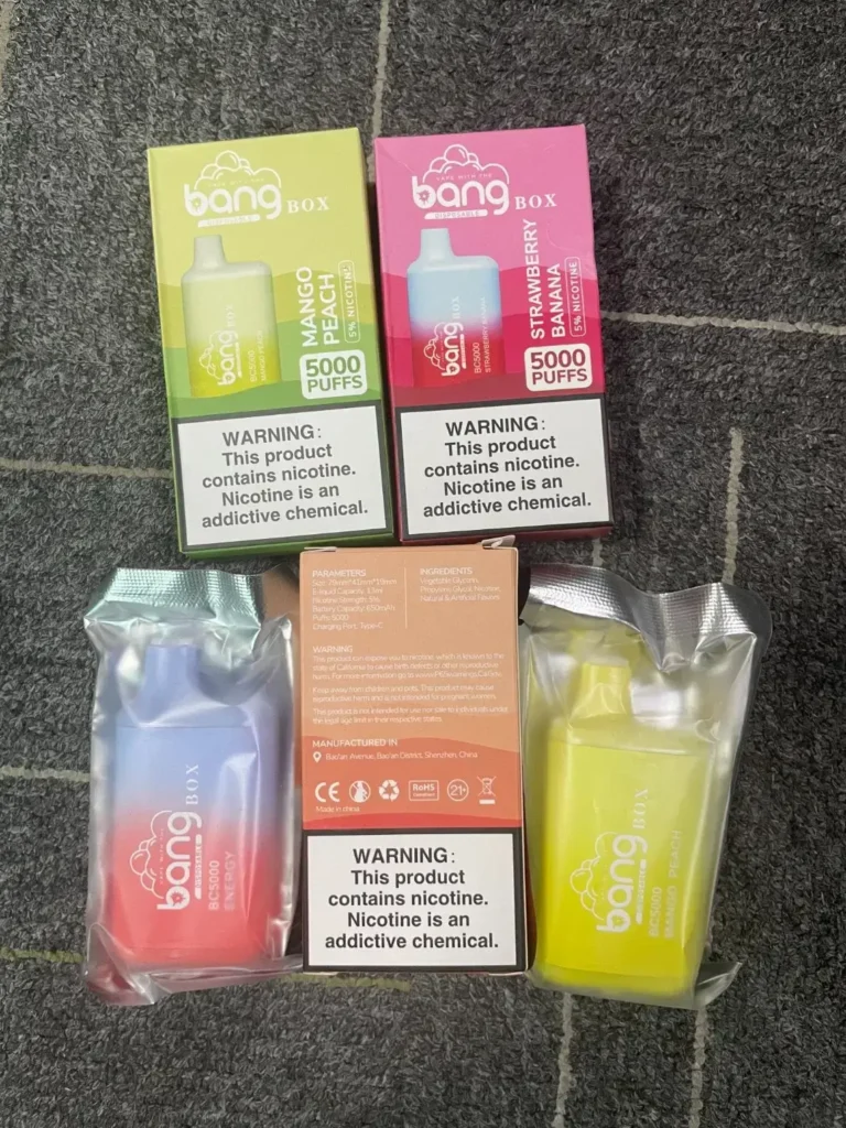 Bang BC5000 Einweg-Vape Authentische E-Zigarette Foto-Testbericht