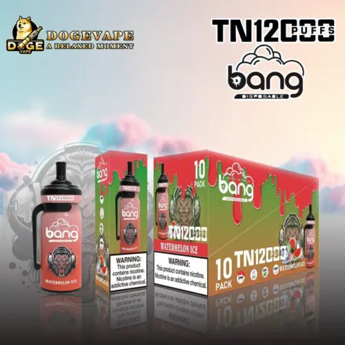 Venta al por mayor Bang TN 12000 Vape directo de fábrica | Nicotina 0% 2% 3% 5% | Varios sabores | Vaporizador chino | dogevape.com
