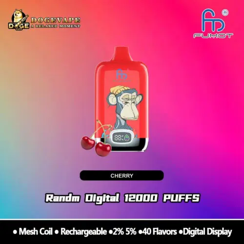 RandM Digital Box 12000 Puffs Cherry Hot Seller Vape | Nicotine 0% 2% 3% 5% | Multi Flavored | China Vape | dogevape.com