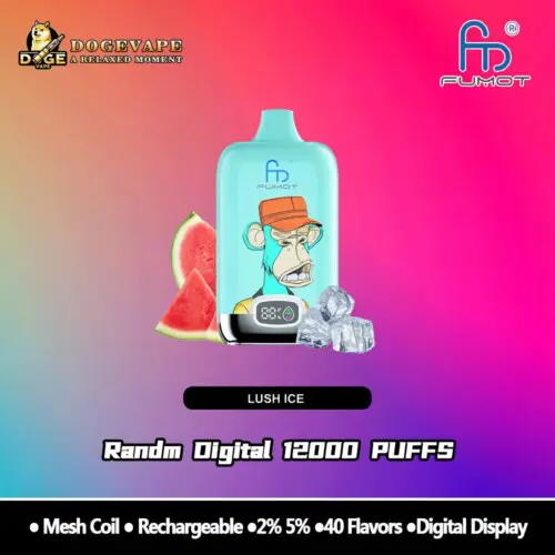 RandM Digital Box 12000 inhalaciones de hielo exuberante, vendedor caliente Vape | Nicotina 0% 2% 3% 5% | Varios sabores | Vaporizador chino | dogevape.com