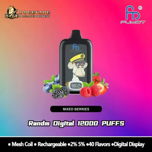RandM Digital Box 12000 sbuffi frutti di bosco misti venditore caldo Vape | Nicotina 0% 2% 3% 5% | Multigusto | Cina Vape | dogevape.com