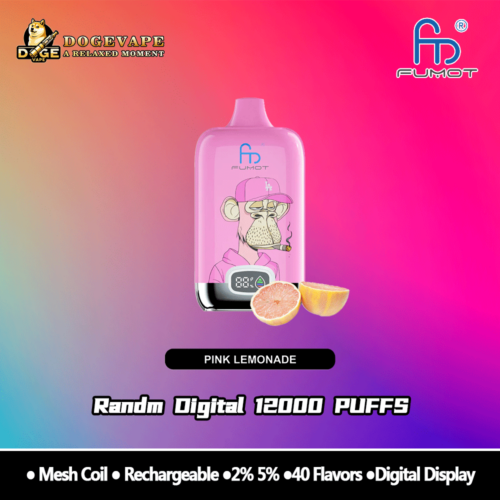RandM Digital Box 12000 Puffs Limonada rosada Vendedor caliente Vape | Nicotina 0% 2% 3% 5% | Varios sabores | Vaporizador chino | dogevape.com