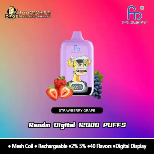 RandM Digital Box 12000 Puffs Fresa Uva l Box Vendedor caliente Vape | Nicotina 0% 2% 3% 5% | Varios sabores | Vaporizador chino | dogevape.com