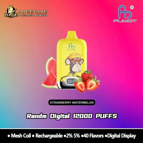 RandM Digital Box 12000 Puffs Strawberry Watermelon l Box Hot Seller Vape | Nikotin 0% 2% 3% 5% | Flersmaksatt | Kina Vape | dogevape.com