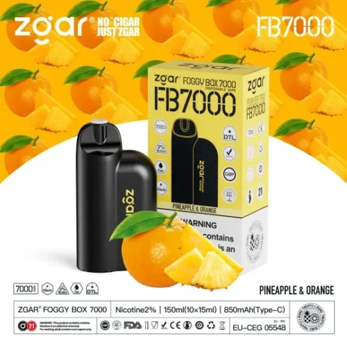 ZGAR Foggy Box 7000 7K Puffar Elegant och bärbar | Kina Vape | dogevape.com