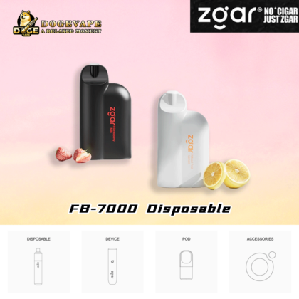 ZGAR Foggy Box 7000 7K Puffs Sleek and Portable | China Vape | dogevape.com