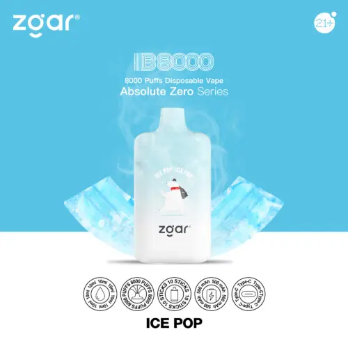 ZGAR ICE BOX 8000 8K Puffs AVECTout nouveau | Chine Vape | dogevape.com