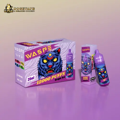 Disposable Vape Waspe 12000 Puffs Wholesale | Grape Ice | dogevape.com