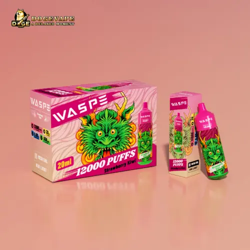 Disposable Vape Waspe 12000 Puffs Wholesale | Strawberry Kiwi | dogevape.com