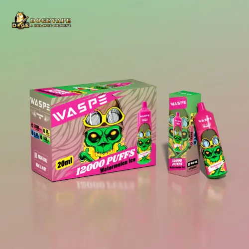 Disposable Vape Waspe 12000 Puffs Wholesale | Watermelon Ice | dogevape.com