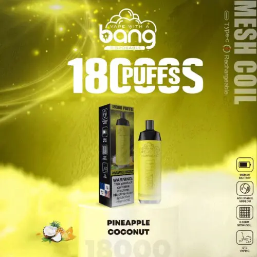 Bang Crown Bar 18000 inhalaciones nueva apariencia vape piña coco