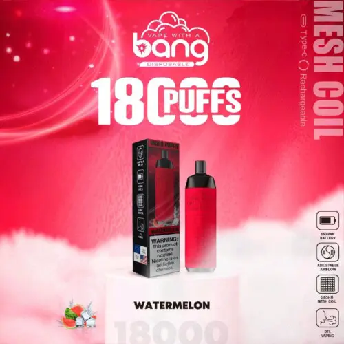 Bang Crown Bar 18000 inhalaciones nueva apariencia vape waterme lon