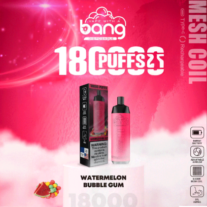 Bang Crown Bar 18000 bouffées New Look Vape Pastèque Bubble Gum
