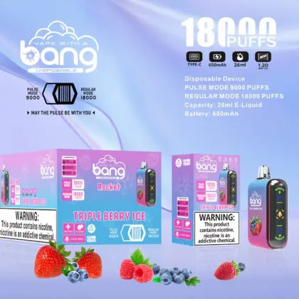 Bang Rocket 18000 Puffs Vape med display