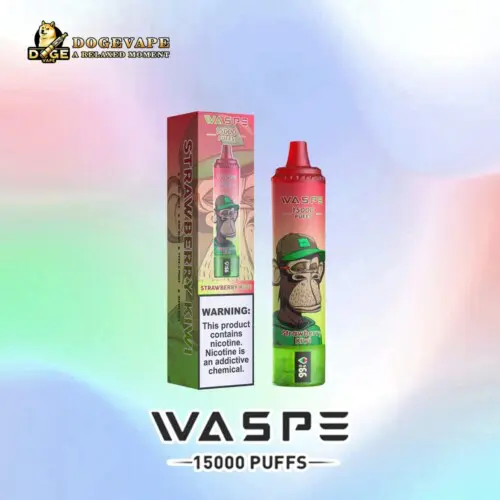 waspe 15000 15k puffs nicotine 0% 2% 3% 5% led vape