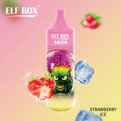 ELF BOX 14000 Puffs Pod jetable rechargeable glace à la fraise