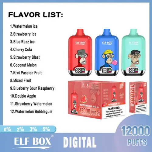 Elf Box Digital 12000 Puffs Flavor