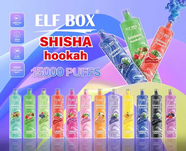 elf box shisha hookah ls15000puffs banner2