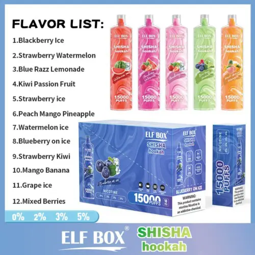 ELf BOX LS15000Puffs Shisha Wasserpfeife, ELf BOX LS15000, ELf BOX Vape
