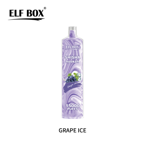 elf box shisha hookah ls15000puffs grape ice