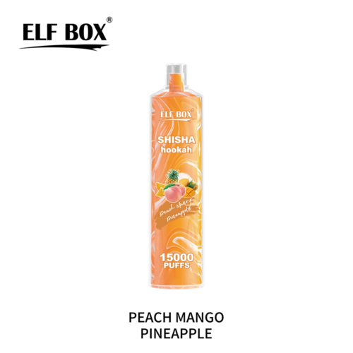 elf box shisha hookah ls15000puffs peach mango pineapple
