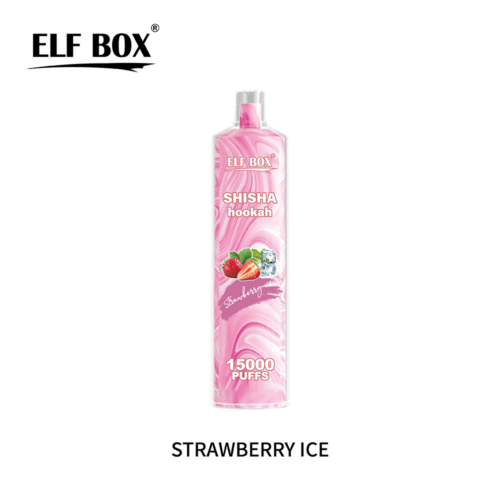 elf box shisha hookah ls15000puffs strawberry ice