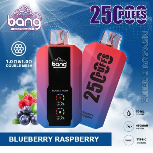 bang 25000 puffs blueberry raspberry