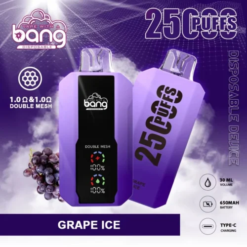 bang 25000 puffs grape ice