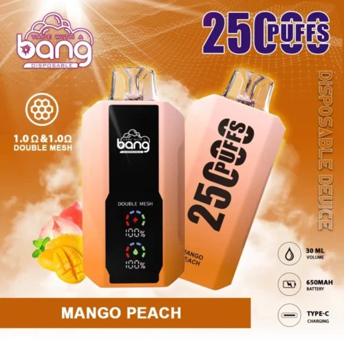 bang 25000 puffs mango peach