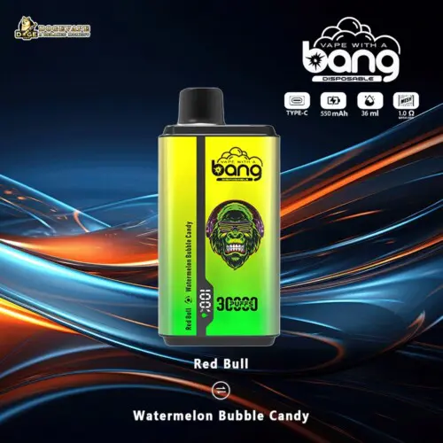 bang 30000puffs red bull watermelon bubble candy