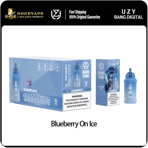 uzy bang king 12000puffs blueberry on ice
