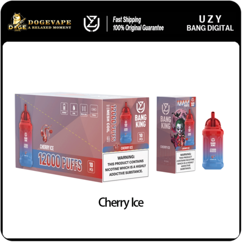 uzy bang king 12000puffs cherry ice