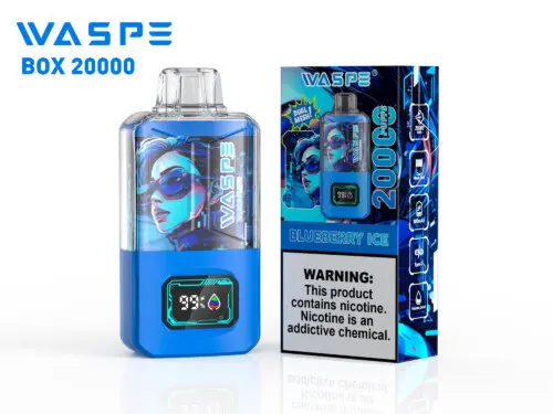 waspe 20000puffs dual mesh blueberry ice