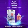 wga vape crystal pro max extra 10000puffs blueberry cherry cranberry