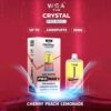 wga vape crystal pro max extra 10000puffs cherry peach lemonade