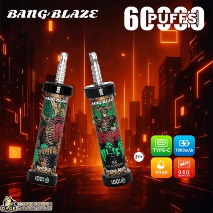 Bang Blaze 60000 Puffs Engångs E-cigarett Uppladdningsbar Vape