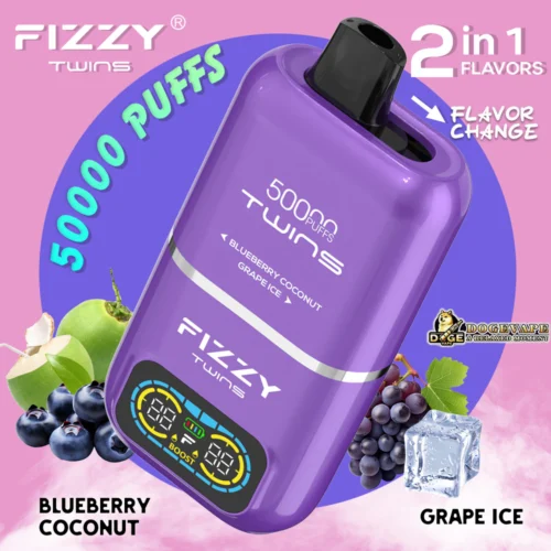Fizzy Twins 50000 Puffs Dual Flavor Disposable Vape - Image 3