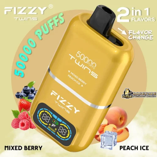 Fizzy Twins 50000 Puffs Dual Flavor Disposable Vape - Image 4