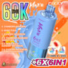 Promotional image showcasing the 'Fizzy Max III' electronic vape device offering 60,000 puffs and six flavour combinations, including strawberry raspberry and mango peach.